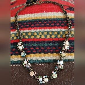Vintage Cookie Lee Chocker Necklace FWP, Shell, Porcelain NWT